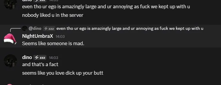 Dino shifting from claim to insults